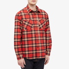 Nudie Jeans Co Men's Nudie Filip Plaid Check Shirt in Red