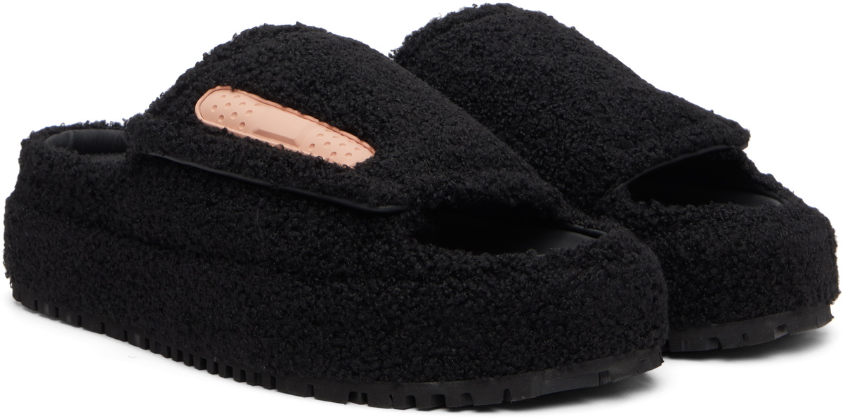 PDF Black Sherpa Fleece Sandals