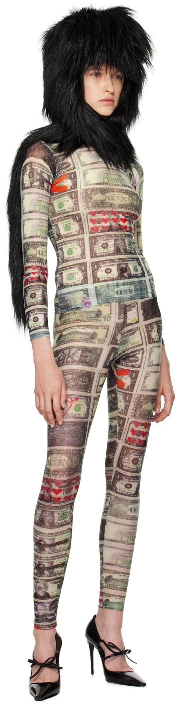VAQUERA Multicolor Dollar Print Leggings