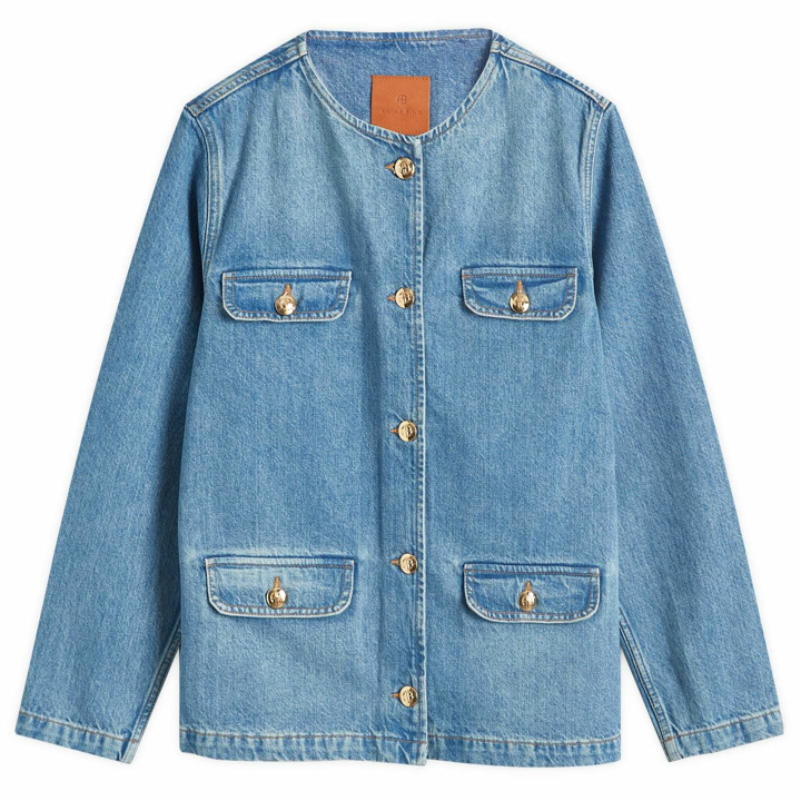 Photo: Anine Bing Women's Janet Jacket in Washed Blue