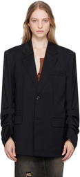 lesugiatelier Black Two-Button Blazer