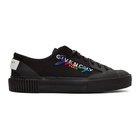 Givenchy Black Signature Low Light Tennis Sneakers