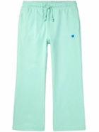Acne Studios Kids - Appliquéd Cotton-Jersey Sweatpants - Green