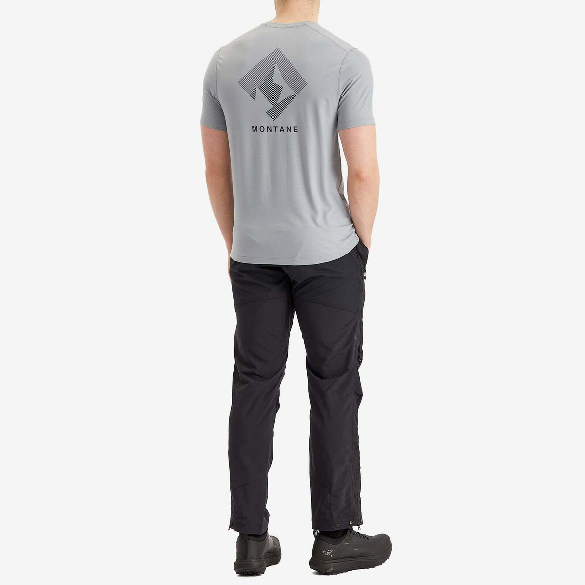 Montane Men's Alhena Mountain 25 T-Shirt in Pebble Blue