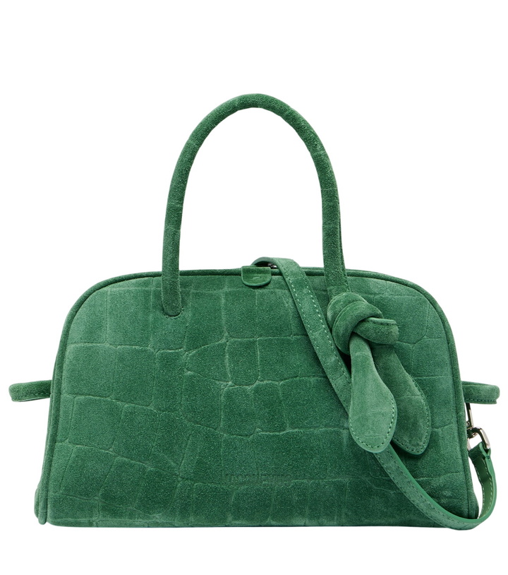Photo: Jacquemus Turismo Small suede duffel bag