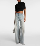 Courrèges Sailor mid-rise wide-leg jeans