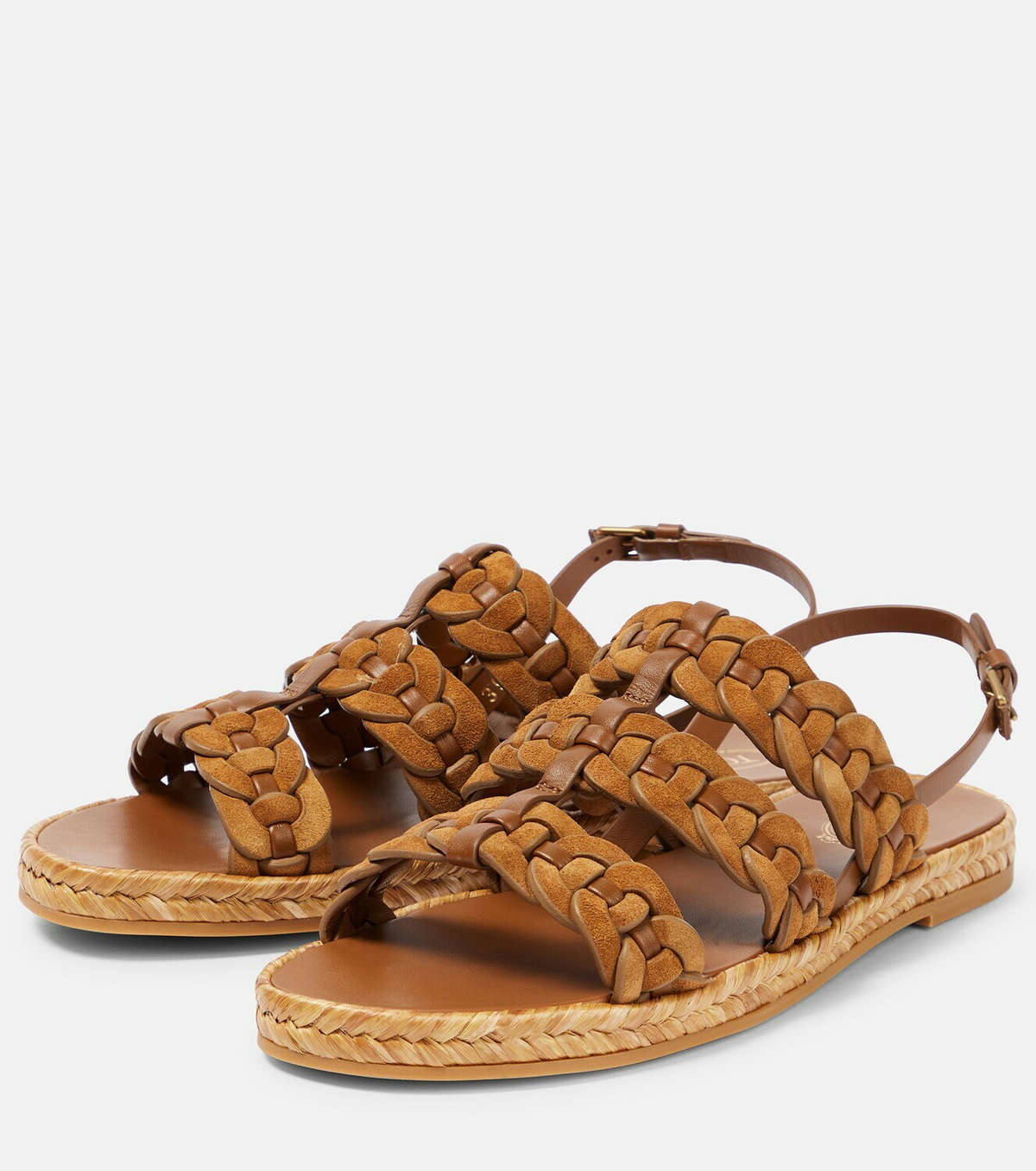Tod's - Leather and suede espadrilles