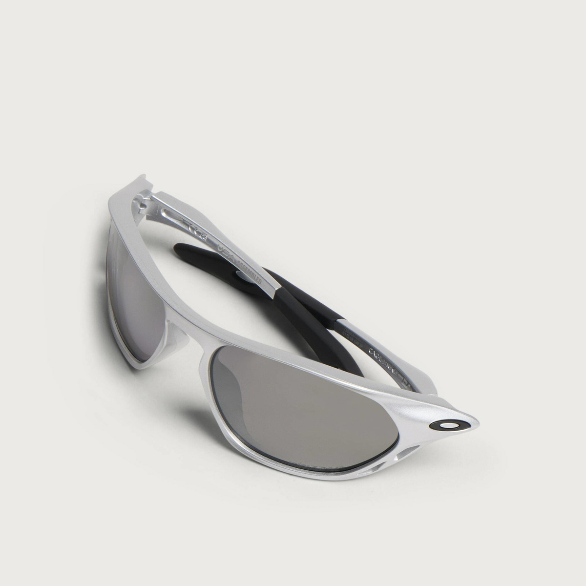 Oakley Cage Jacket Sunglasses in X-Silver/Prizm Black Polarized