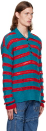 Andersson Bell Blue & Red Burble Polo