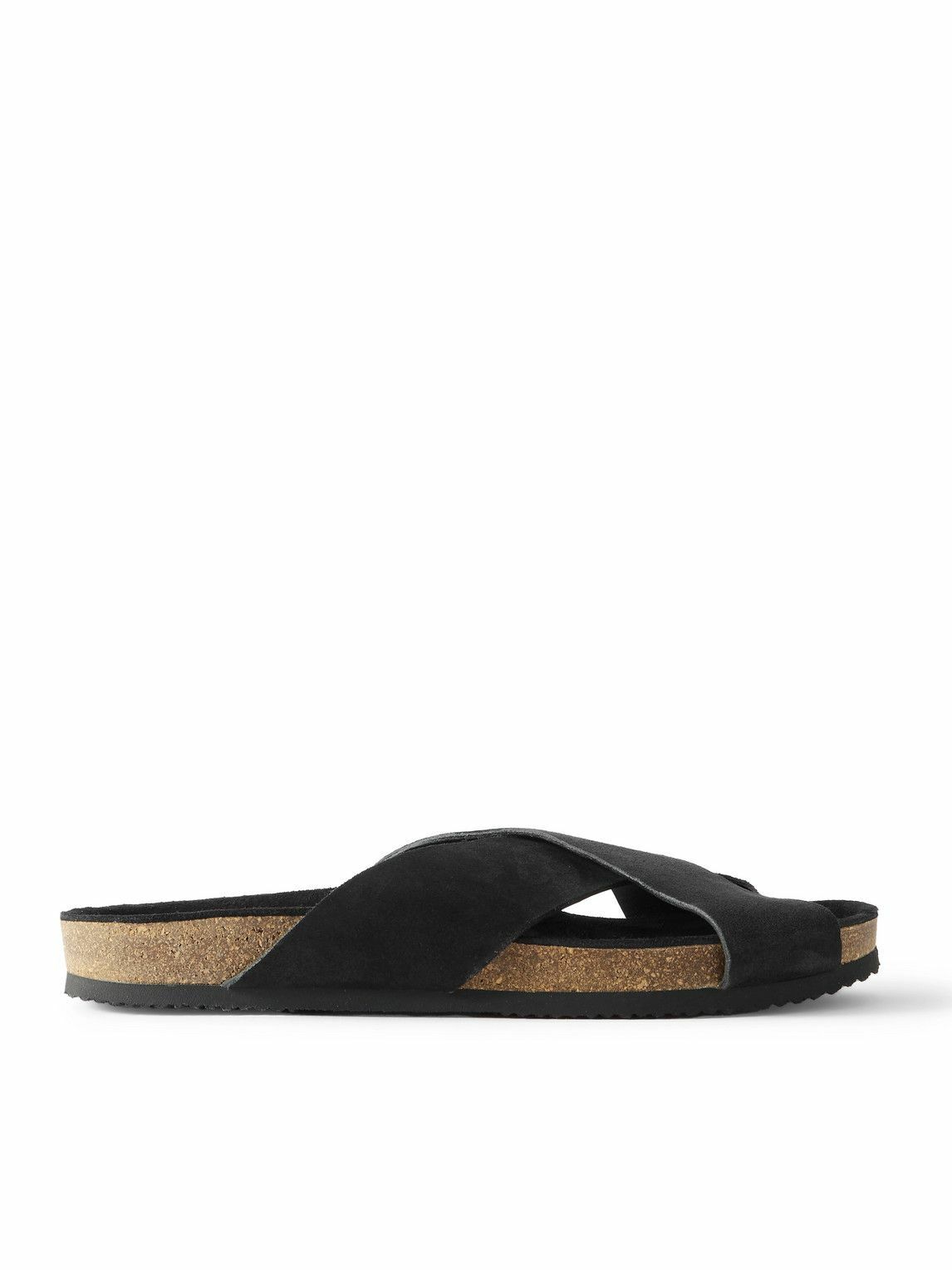 Mr P. - Suede Sandals - Black