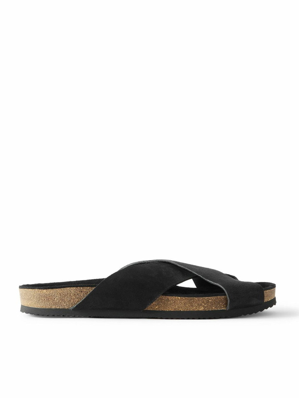 Photo: Mr P. - Suede Sandals - Black