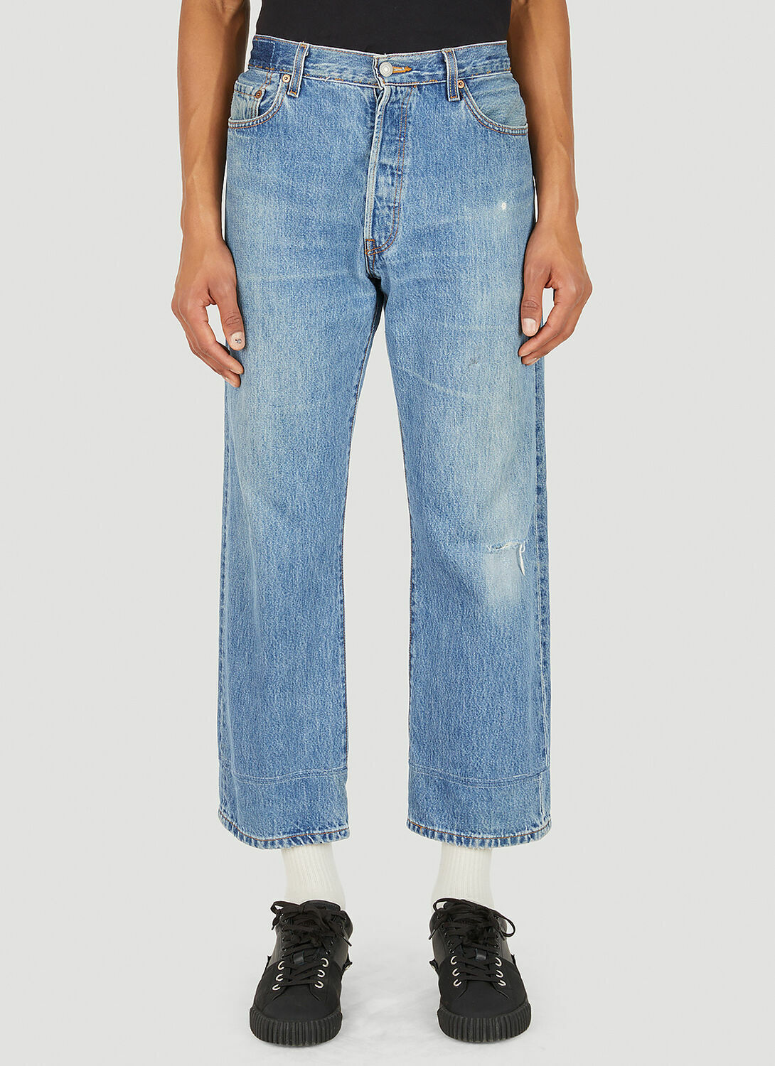 Bonum Stonewash Wide Leg Jeans