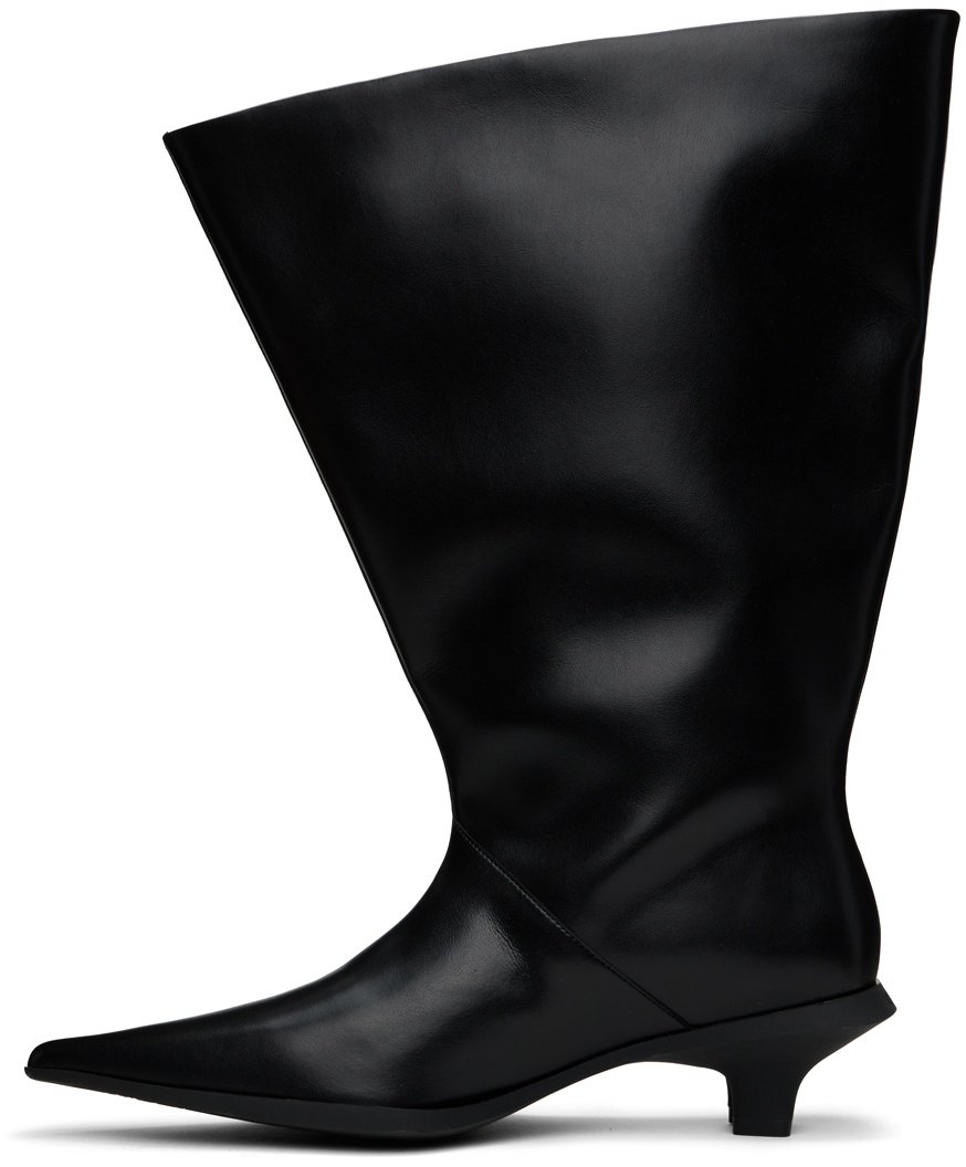 untitlab® Black Velo Chunk Boots