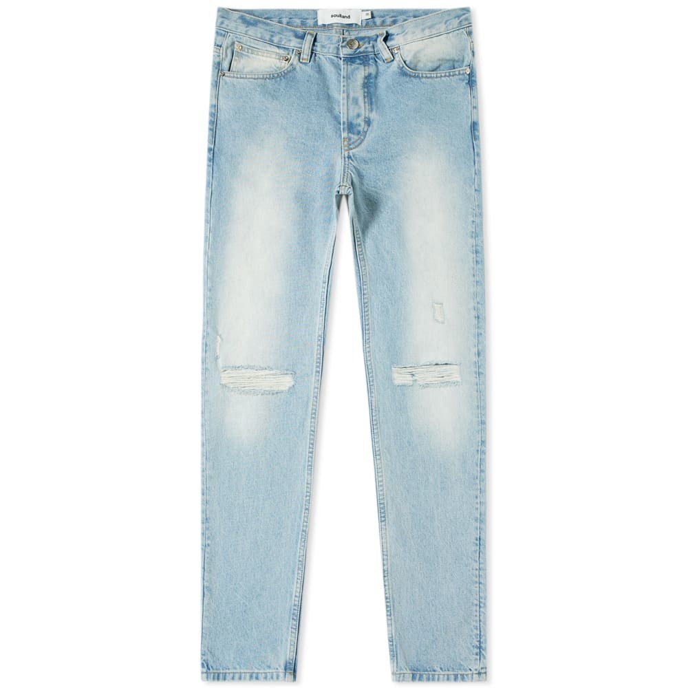 Soulland Erik Distressed Jean Blue Soulland