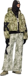 KUSIKOHC Green Pattern Anorak Windbreaker Jacket