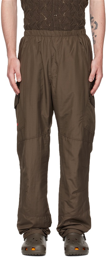 Photo: Robyn Lynch Brown Embroidered Cargo Pants