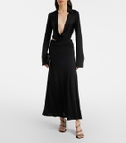 Aya Muse Freya draped maxi skirt