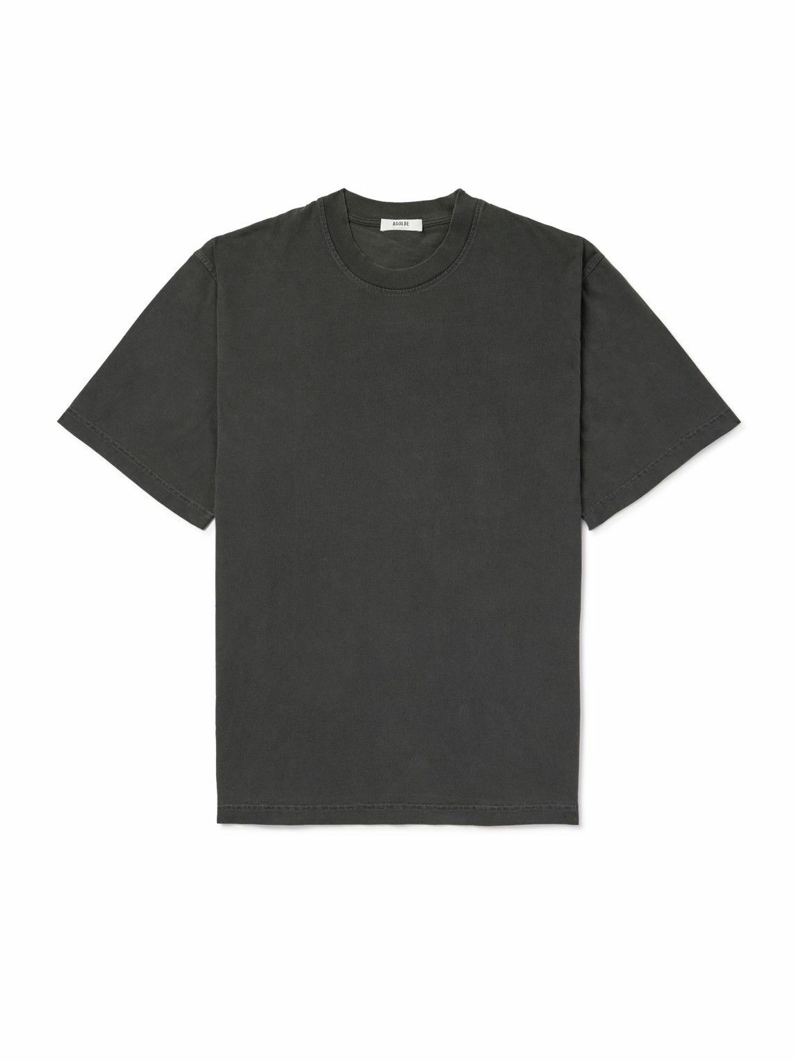 AGOLDE - Asha Cotton-Jersey T-Shirt - Gray