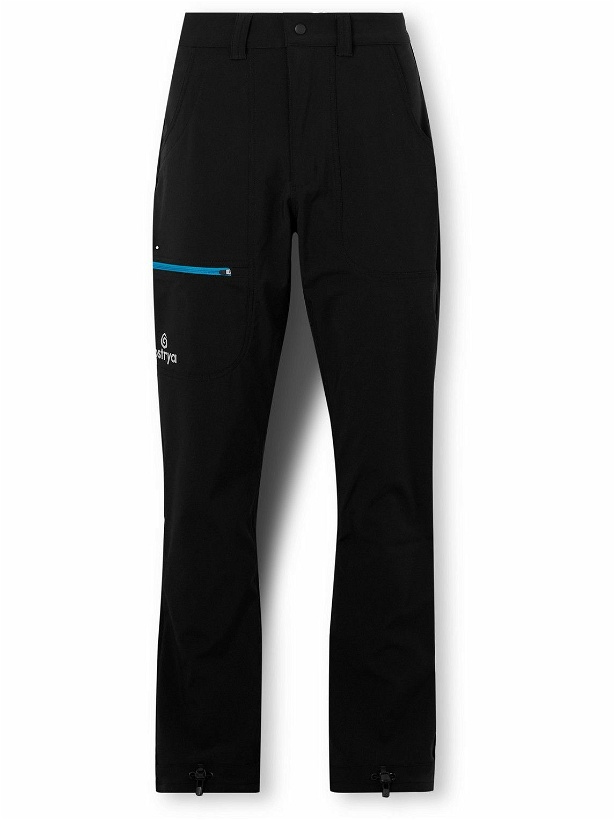 Photo: OSTRYA - Alpine Straight-Leg Logo-Print Stretch-Nylon Trousers - Black