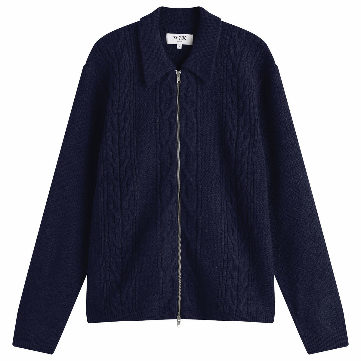 Wax London Men's Whiting Twin Weave Overshirt in Black Wax London