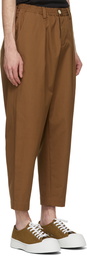 Marni Tan Twill Darted Trousers