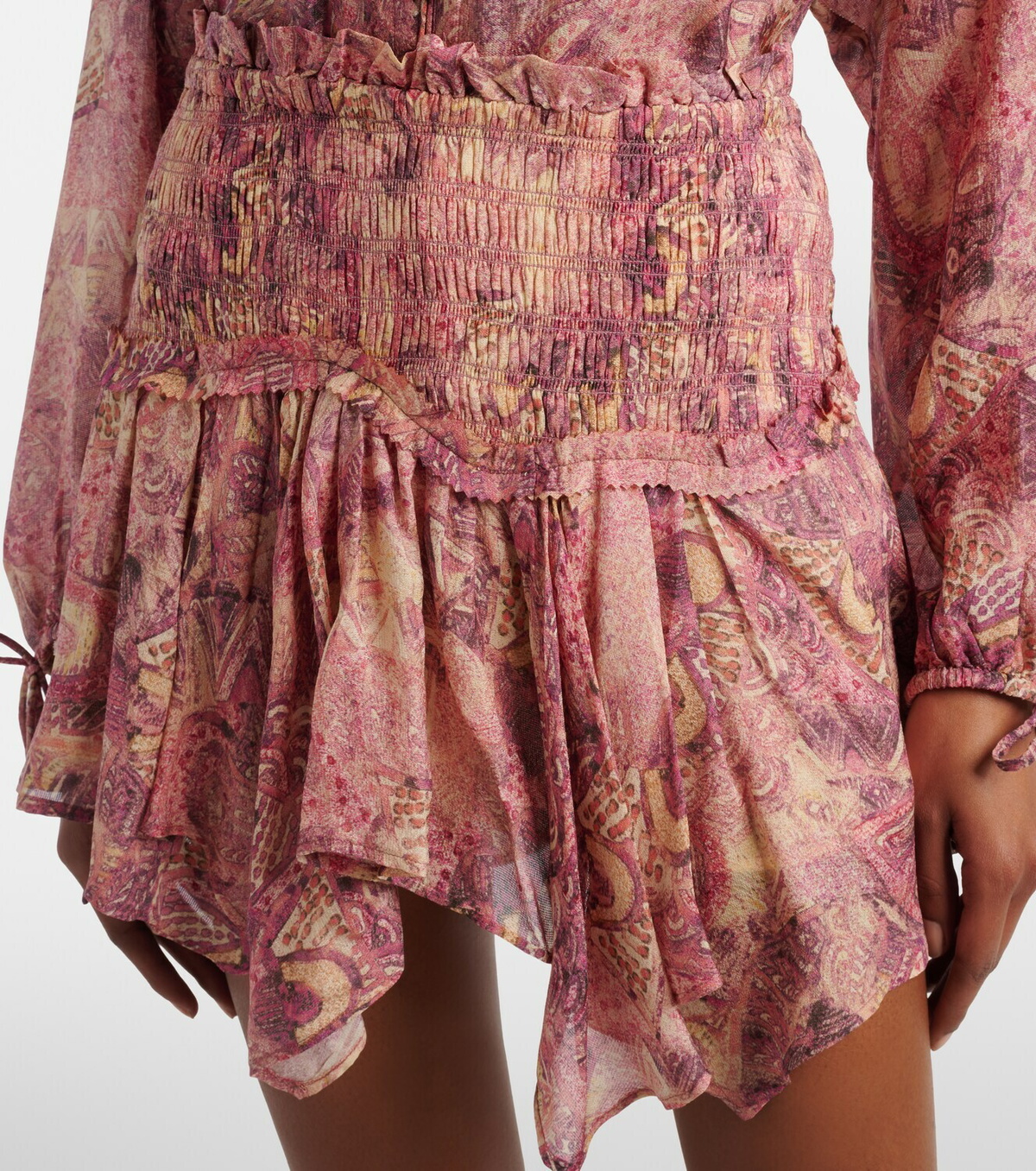 Isabel Marant Ceiva silk miniskirt