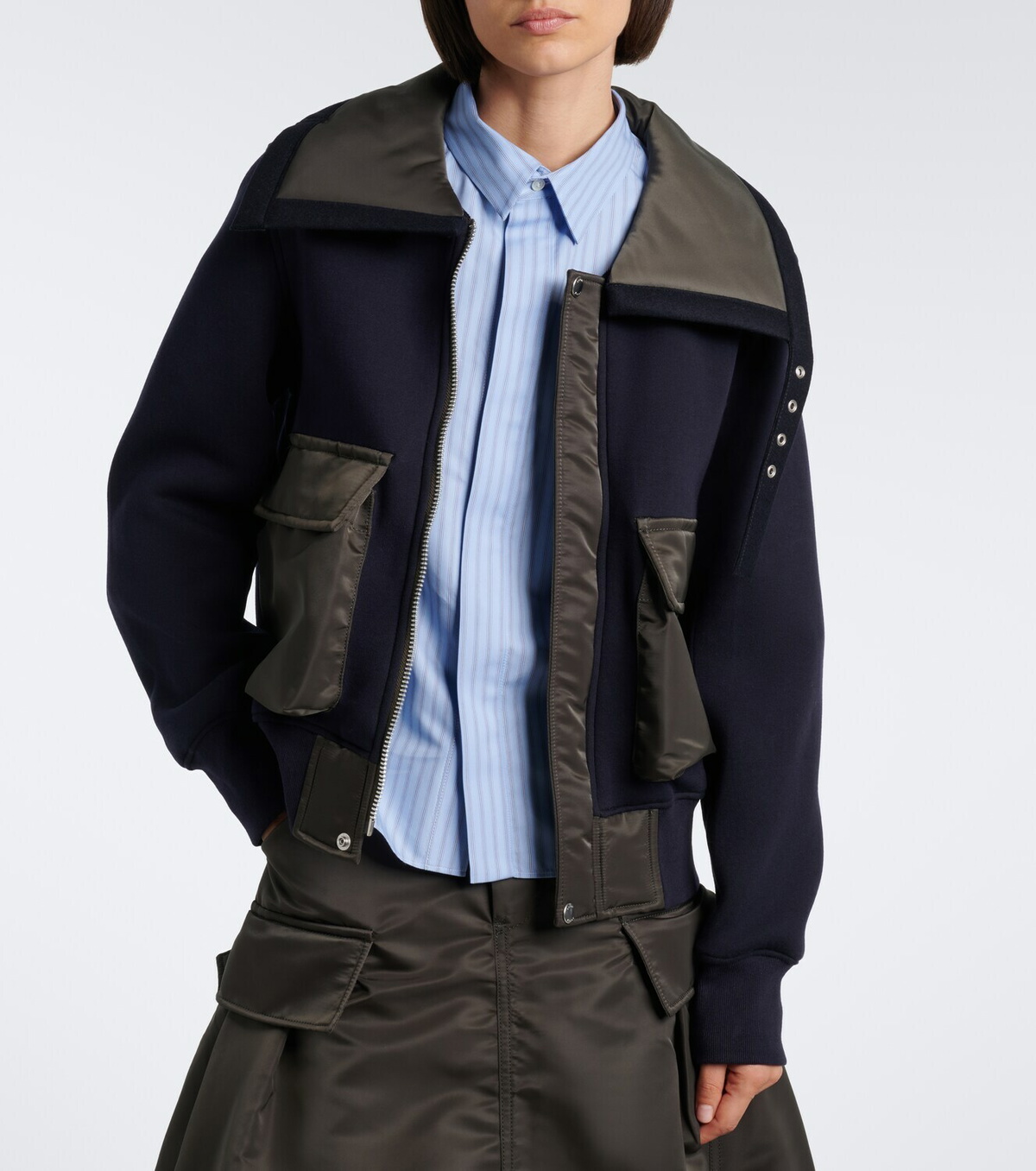 Sacai Cotton-blend blouson jacket