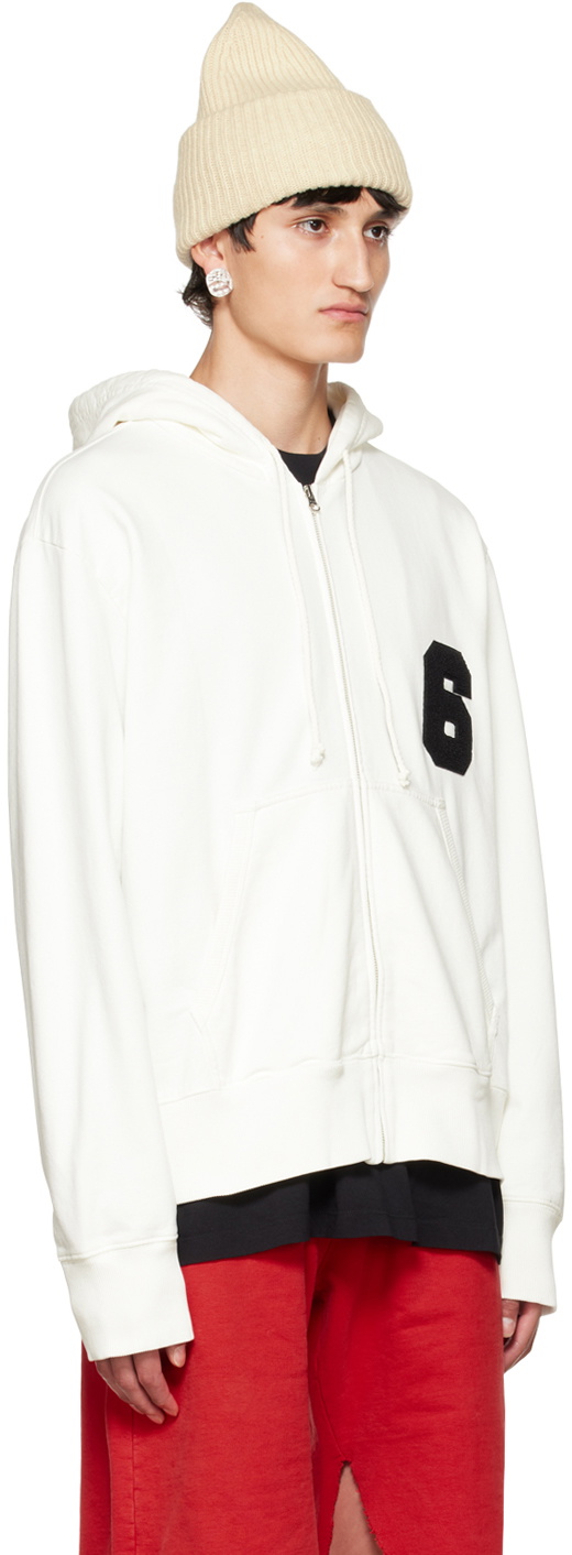 Maison margiela discount hoodie white