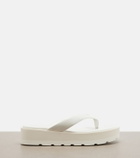 Gianvito Rossi Leather platform thong sandals
