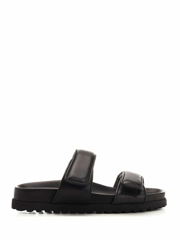 Photo: GIA BORGHINI Black perni 11 Flat Sandal