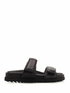 GIA BORGHINI Black perni 11 Flat Sandal