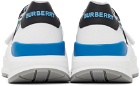 Burberry Blue Check Ramsey Low Sneakers