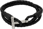 TOM FORD Braided Leather T Bracelet