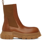 Rick Owens Orange Beetle Bozo Tractor Boots