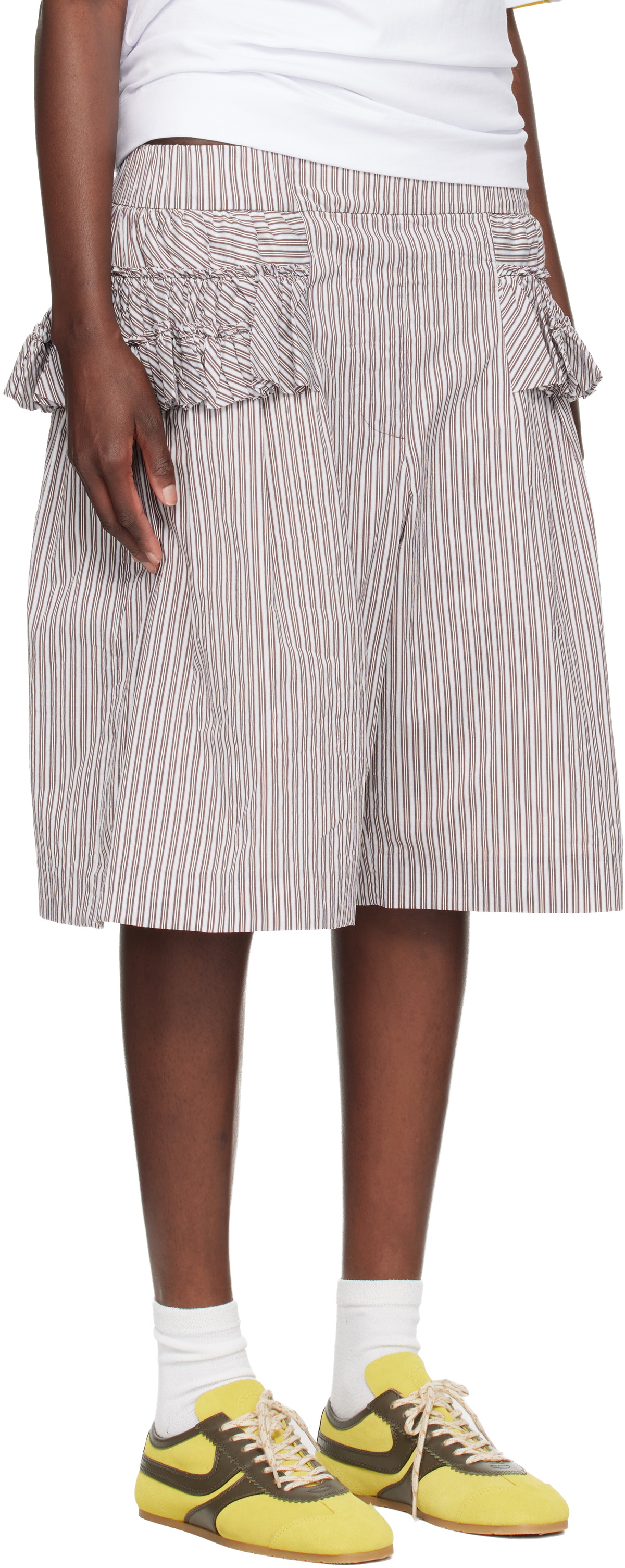 Dries Van Noten Multicolor Ruffled Shorts