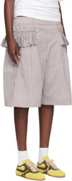 Dries Van Noten Multicolor Ruffled Shorts