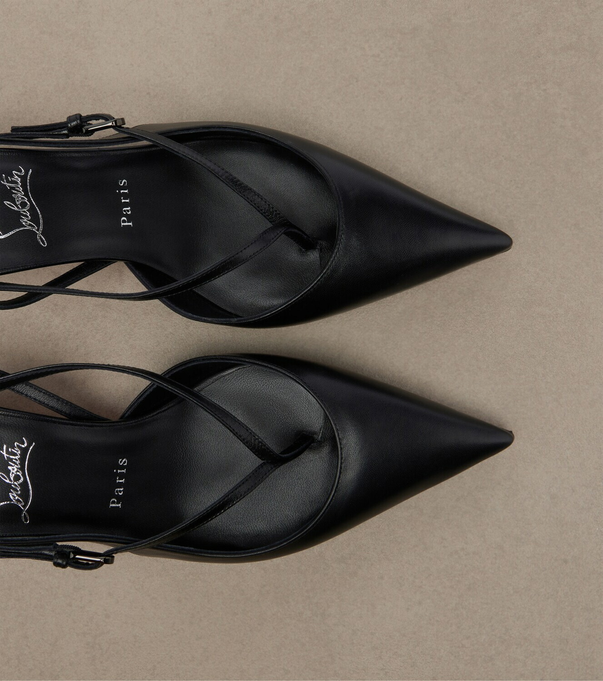 Christian Louboutin Miss Z leather slingback pumps