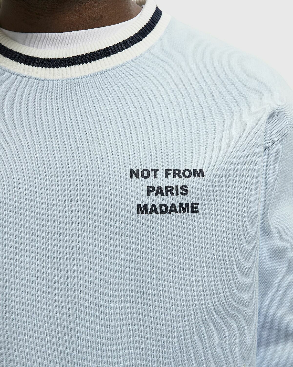 Drôle de Monsieur Slogan Sport Sweatshirt Blue Men