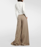 The Row Dela wool wide-leg pants