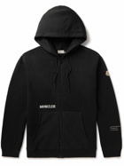 Moncler Genius - 7 Moncler FRGMT Hiroshi Fujiwara Logo-Appliquéd Cotton-Jersey Hoodie - Black