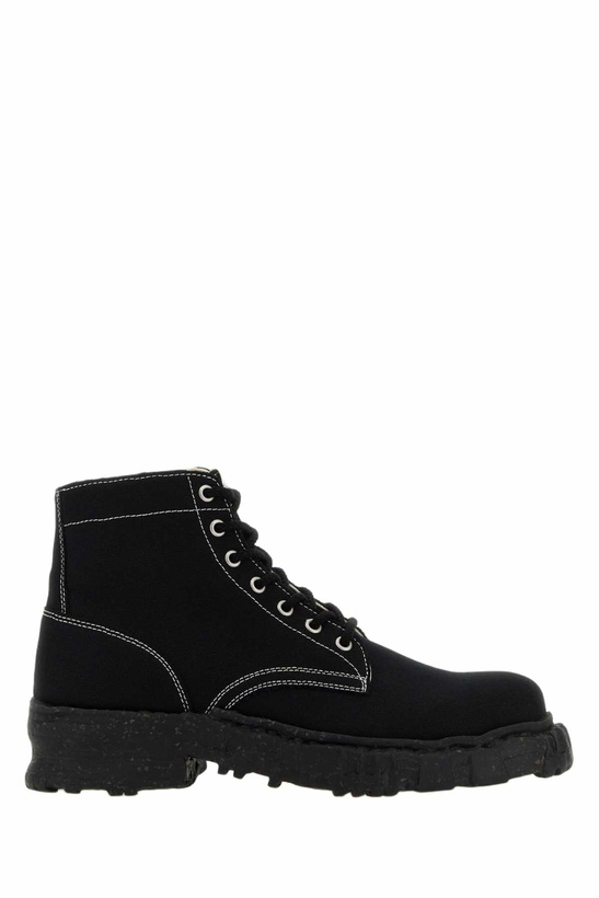 Photo: Mihara Yasuhiro Black Canvas Ankle Boots