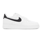 Nike White and Black Air Force 1 07 Sneakers
