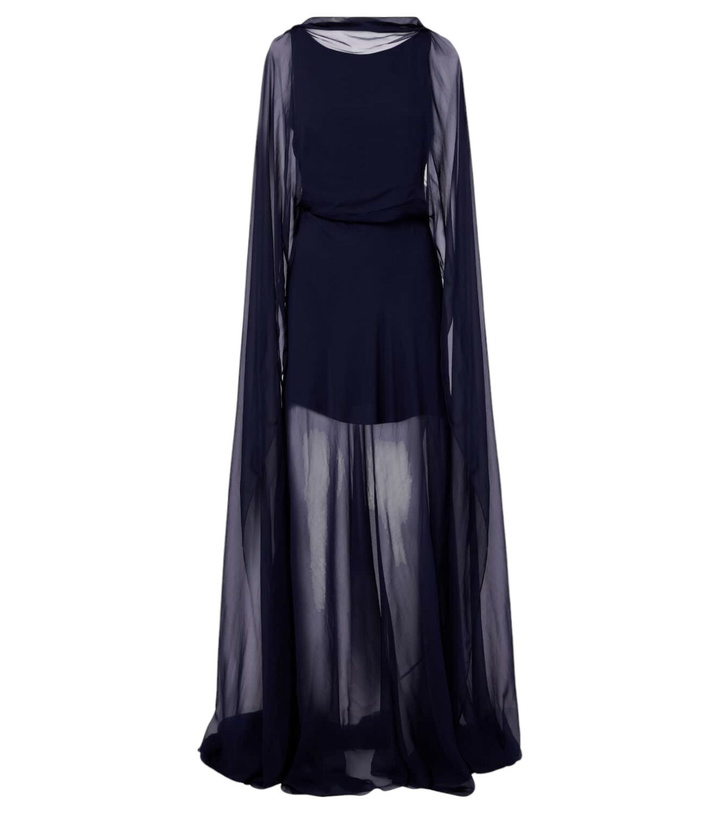 Photo: Ralph Lauren Collection Dylon caped silk gown