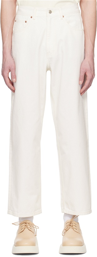 Photo: LE17SEPTEMBRE White Five-Pocket Jeans