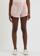 Free People Solar Flare Baja Cotton Gauze Shorts Pink