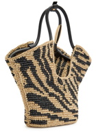 Zimmermann Goldentime Crochet Raffia Tote - Multi Animal - One Size