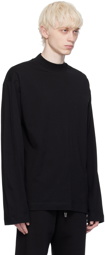 Dries Van Noten Black Pinched Seam Turtleneck