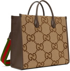 Gucci Brown Jumbo GG Tote