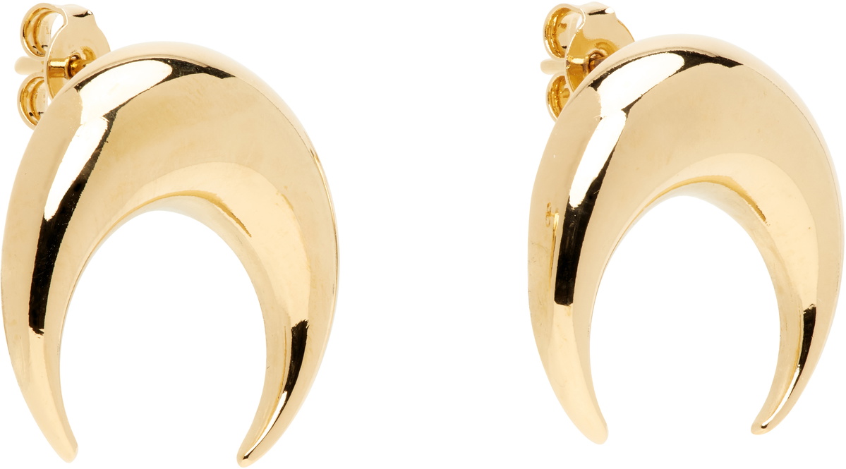 Marine Serre Moon Stud Earrings
