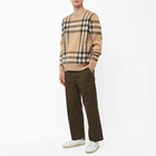 Burberry Men's Nixon Large Check Cashmere Knit in Truffle Ip Check